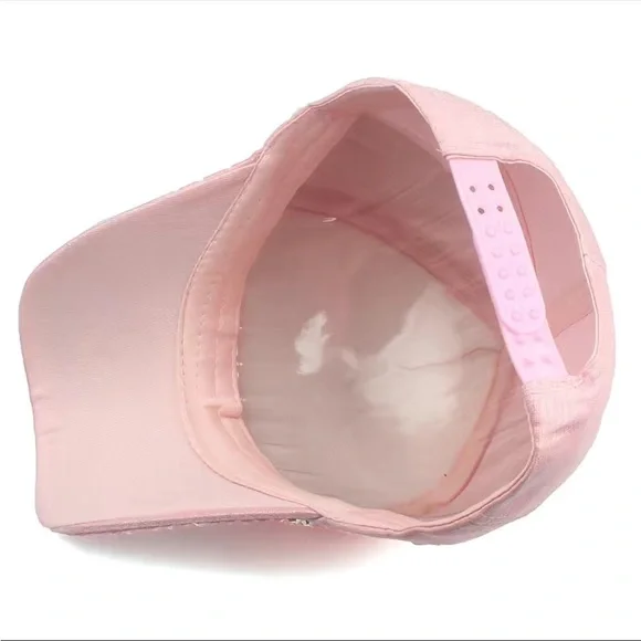 💎 NWOT! Pink Crystals Cap - Picture 4 of 4